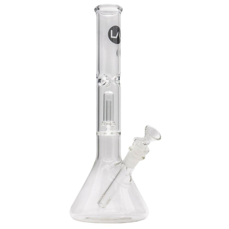 LA Pipes Beaker Bong with Showerhead Perc, 45 Degree Joint, 18mm Female - Front View