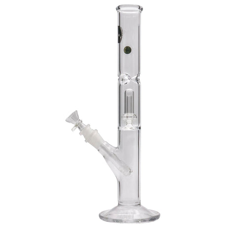 LA Pipes Straight Bong with Single Showerhead Perc, 45 Degree Joint, Front View on White