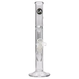 LA Pipes Straight Bong with Single Showerhead Perc, Borosilicate Glass, 45 Degree Joint