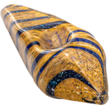 LA Pipes Sparkle Gem Stone Glass Pipe, 3.5" Borosilicate, USA Made, Top View