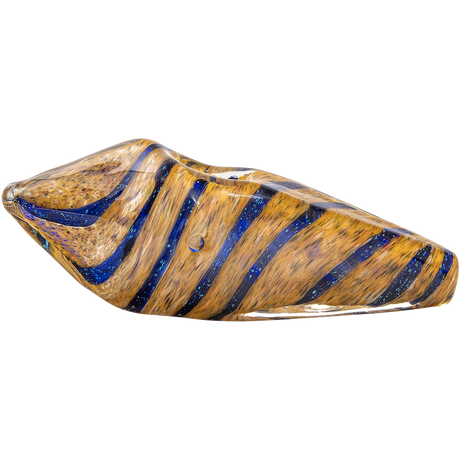 LA Pipes Sparkle Gem Stone Glass Pipe, 3.5" Borosilicate, Side View