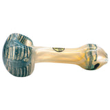 LA Pipes Spoon Hand Pipe in Fumed Color Changing Borosilicate Glass, Standard Size, Side View