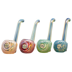 LA Pipes Spoon Hand Pipes in Borosilicate Glass, Multiple Colors, Side View