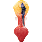 LA Pipes "Star Walker" Dichro Sherlock Pipe, 4" Borosilicate Glass, USA Made, Front View