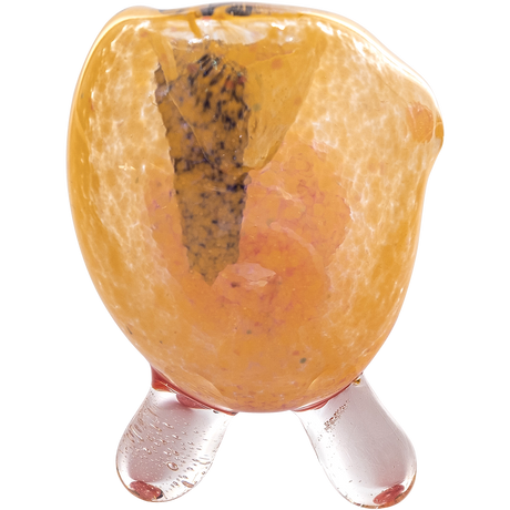 LA Pipes "Star Walker" Dichro Sherlock Pipe, 4" handcrafted borosilicate glass, front view