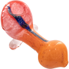 LA Pipes "Star Walker" Dichro Sherlock Pipe in Red/Orange, USA-made Borosilicate Glass, 4" Length
