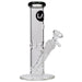 LA Pipes Straight Shooter Bong in Smoke Color, 8" Tall, 38mm Diameter, Front View
