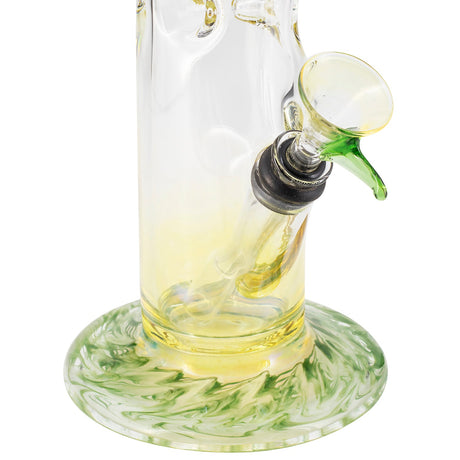 Close-up of LA Pipes "The Chong-Bong" Classic Straight Bong with Grommet Joint and Deep Bowl