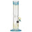 LA Pipes "The Chong-Bong" Classic Straight Bong in Teal - Front View on White Background