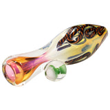 LA Pipes The "Fun-Guy" Glass Chillum - Fumed Color Changing Design, 3.25" Length
