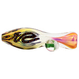 LA Pipes "Fun-Guy" Glass Chillum - Fumed Color Changing Design, 3.25" Length
