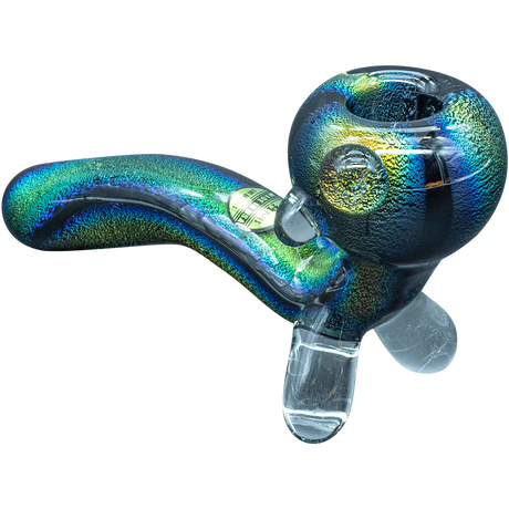LA Pipes "The Galaxy" Full Dichroic Sherlock Pipe, 4.35" Borosilicate Glass, USA-Made