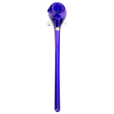 LA Pipes "The Gandalf" Pipe in Cobalt Blue - 10" Borosilicate Glass Hand Pipe - Front View