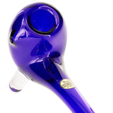 LA Pipes "The Gandalf" Pipe in Cobalt Blue - 10" Borosilicate Glass Hand Pipe, Angled View