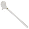 LA Pipes "The Gandalf" White Borosilicate Glass Pipe - Top View