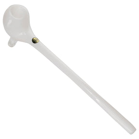 LA Pipes "The Gandalf" White Borosilicate Glass Pipe - Top View