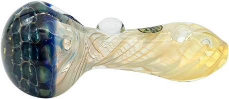LA Pipes "The Hive" Honeycomb Spoon Pipe, Color Changing, Side View