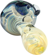 LA Pipes "The Hive" Honeycomb Color Changing Glass Pipe, 4" Spoon Design
