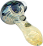 LA Pipes "The Hive" 4" Honeycomb Spoon Pipe with Color Changing Fumed Glass