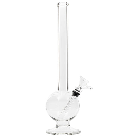 LA Pipes "The Icon" Glass Bubble Bong with 32mm Diameter and 12" Height, Front View