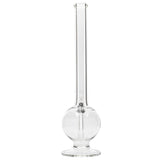 LA Pipes "The Icon" Glass Bubble Bong, 12" Tall with 32mm Diameter, Front View on White Background
