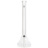 LA Pipes "The OG" Beaker Bong, clear borosilicate glass, 12" tall with 45-degree joint, front view