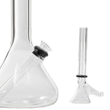 LA Pipes "The OG" Beaker Bong with clear borosilicate glass, 45-degree joint, and down stem