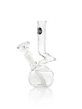 LA Pipes "The Zong" 8" Compact Zong Style Bong with 45 Degree Joint, Front View on White Background