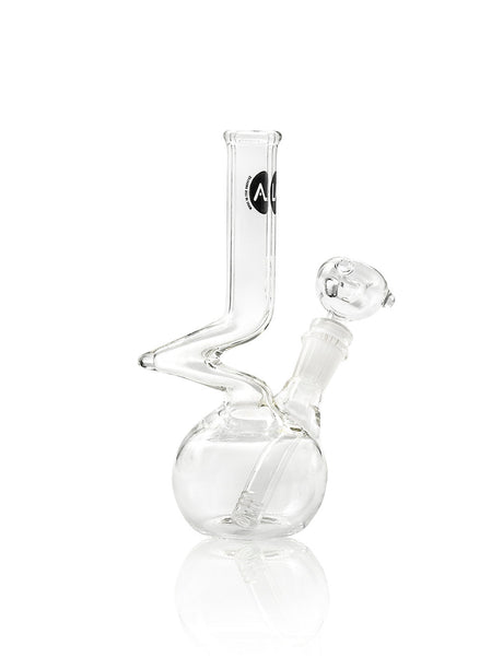 LA Pipes "The Zong" Compact Borosilicate Glass Bong with Unique Zong Design and 45 Degree Joint