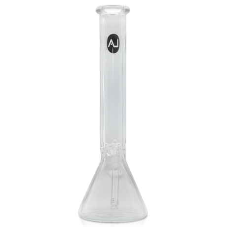 LA Pipes "Thicc Boy" 9mm Thick Beaker Bong, 16" Tall, Heavy Borosilicate Glass - Front View