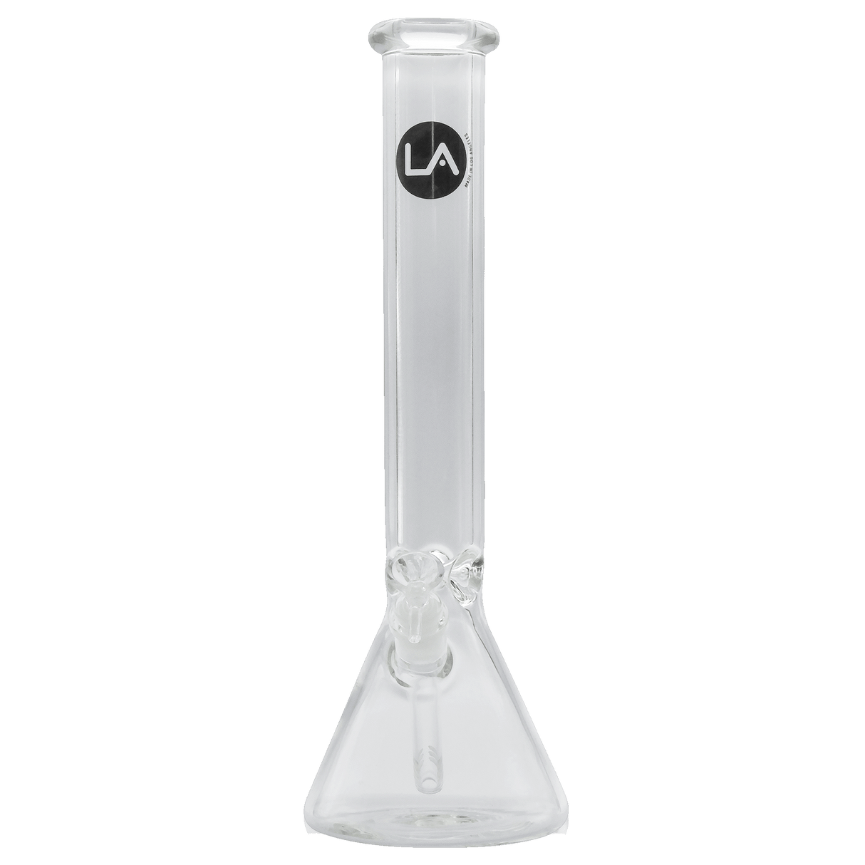 LA Pipes "Thicc Boy" 9mm Thick Beaker Bong, 16" Height, 50mm Diameter, Front View