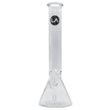 LA Pipes "Thicc Boy" 9mm Thick Beaker Bong, 16" Height, 50mm Diameter, Front View