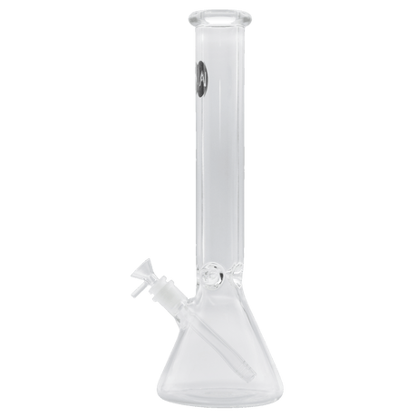 LA Pipes "Thicc Boy" 9mm Thick Beaker Bong, 16" Tall with Heavy Wall Design, Front View