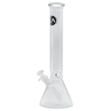 LA Pipes "Thicc Boy" 9mm Thick Beaker Bong, 16" tall, heavy wall borosilicate glass, front view
