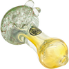 LA Pipes Thick Neck Freckles Spoon Pipe with Fumed Color Changing Glass, Heavy Wall Side View