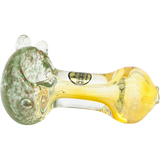 LA Pipes Thick Neck Freckles Spoon Pipe, 3.75" Heavy Wall Borosilicate, Side View