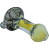 LA Pipes "Thick Neck" Spoon Pipe in Black, Fumed Color Changing Borosilicate Glass, 3" Length