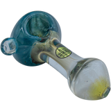 LA Pipes "Thick Neck" Spoon Pipe in Fumed Color Changing Design, Heavy Wall Side View