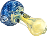 LA Pipes Thick Neck Spoon Pipe in Fumed Color Changing Glass, 3" Heavy Wall, USA Made