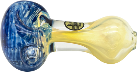 LA Pipes "Thick Neck" Spoon Pipe, Fumed Color Changing, Heavy Wall Side View