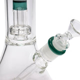 Close-up of LA Pipes "Vector" Beaker Bong with Shower-Head Perc and Thick Borosilicate Glass