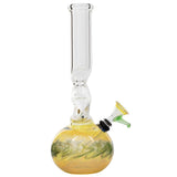 LA Pipes Zong-Bubble-Bong with Grommet Joint, 10" Height, Front View on White Background
