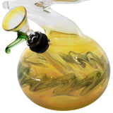 LA Pipes Zong-Bubble-Bong with Grommet Joint, 10" Height, 32mm Diameter, Side View