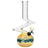 LA Pipes Teal Zong-Bubble-Bong with Grommet Joint, 10" Height, 32mm Diameter, Front View
