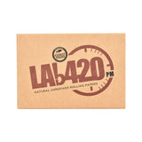 LAb420 Portable Bamboo Rolling Tray with Brush - 5" x 3.5" Front View on White Background