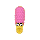 Large Hair Lemon Lady Silicone Hand Pipe | 3.5" | Colors Vary