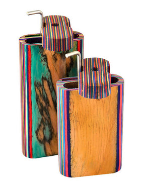 Large Multi-Colored Wood Smoke Stoppers with Pokers, Portable Design, Assorted Colors