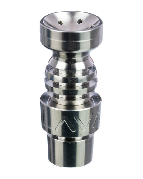 LavaTech Titanium Nail with Showerhead Dish for Dab Rigs, 14mm/18mm, Front View