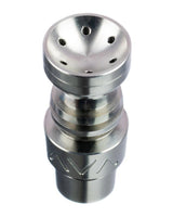 LavaTech Titanium Nail with Showerhead Dish for Dab Rigs, 14mm/18mm, Domeless, Close-up