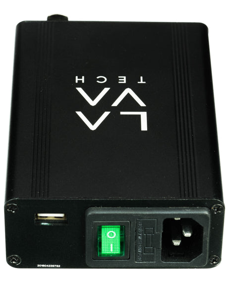 LavaTech Classic Black E-Nail Kit front view with plug-in power for concentrates